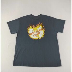 Wu-Tang Clan Shirt Mens XL Black Flame Logo Hip Hop Rap Tee Vintage Style